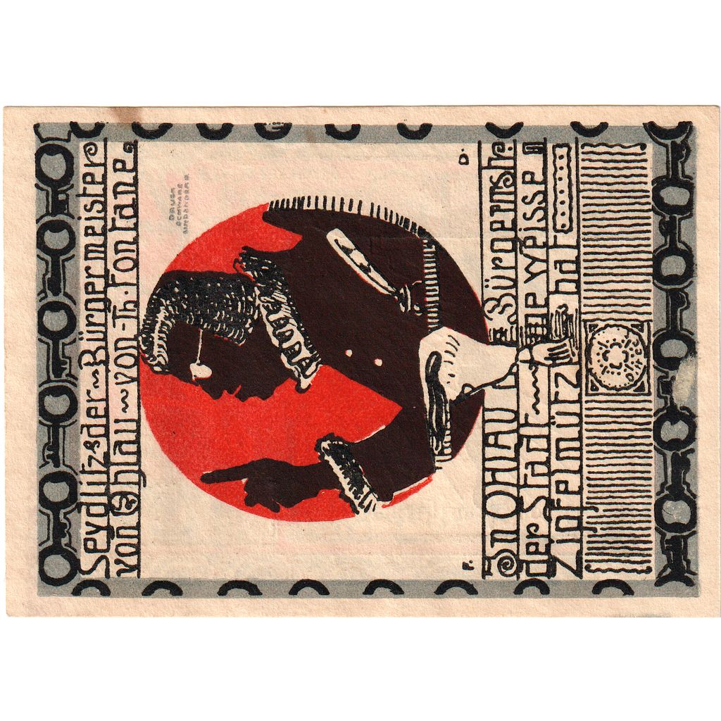 Deutschland, Ohlau Stadt, 50 Pfennig, personnage, 1921, VZ+, Mehl:1011.1