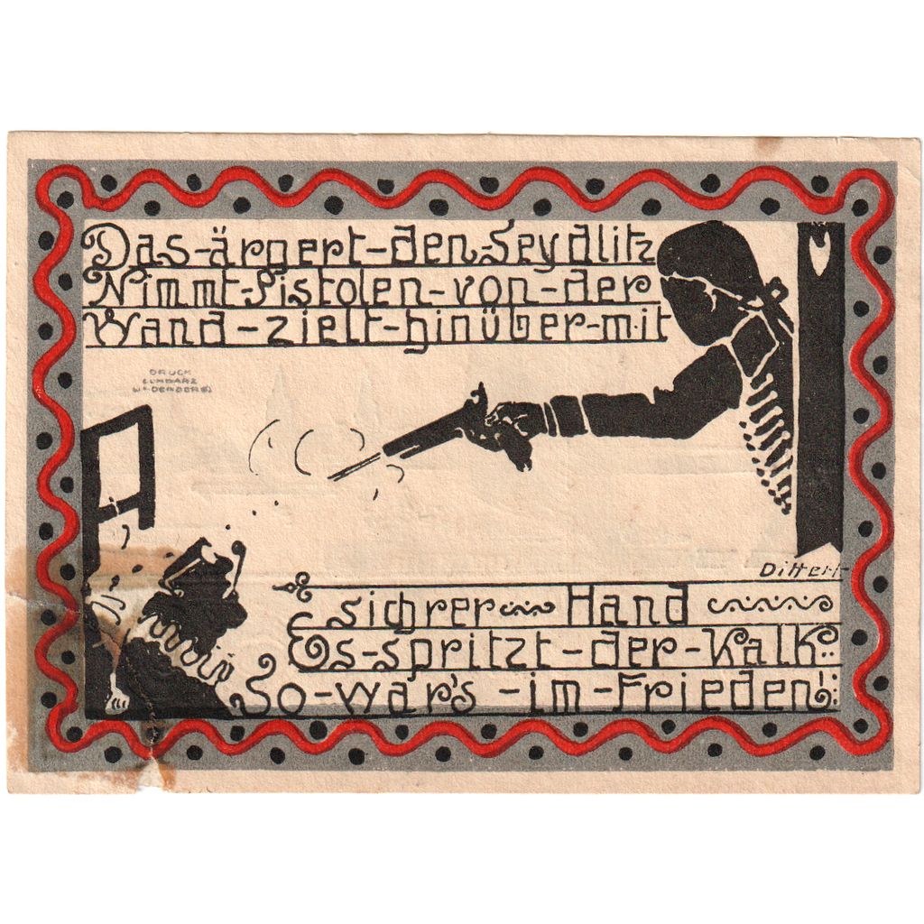 Niemcy, Ohlau Stadt, 50 Pfennig, bateau 2, 1921, AU(50-53), Mehl:1011.1