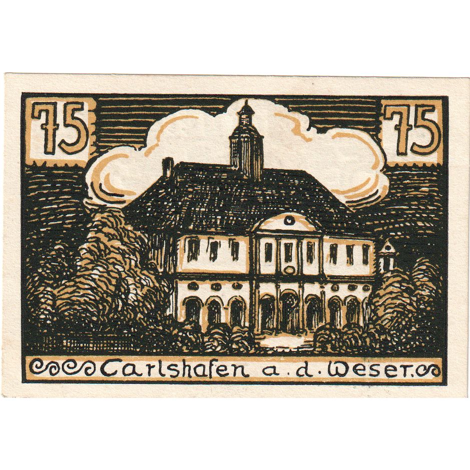 Niemcy, Hofgeismar, 75 Pfennig, Eglise, O.D, UNC(65-70), Mehl:619.3