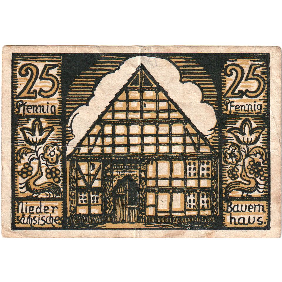 Deutschland, Hofgeismar, 25 Pfennig, Maison, O.D, UNZ, Mehl:619.3