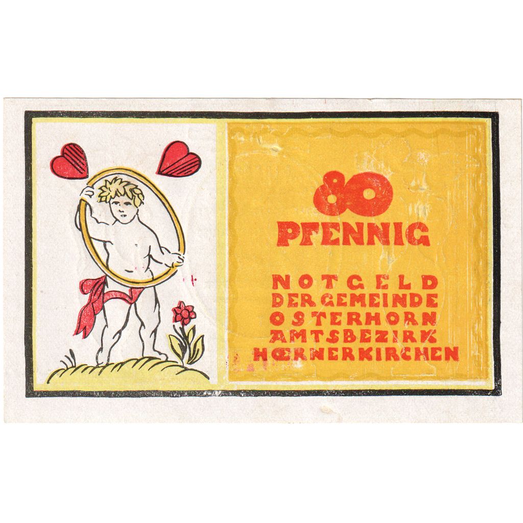 Germania, Osterhorn, 80 Pfennig, personnage, 1921, 1921-12-31, FDS, Mehl:1035.1