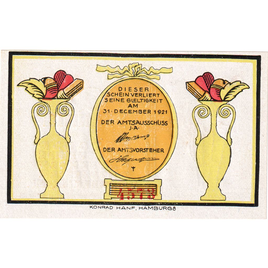 Niemcy, Osterhorn, 60 Pfennig, personnage, 1921, 1921-12-31, UNC(65-70)