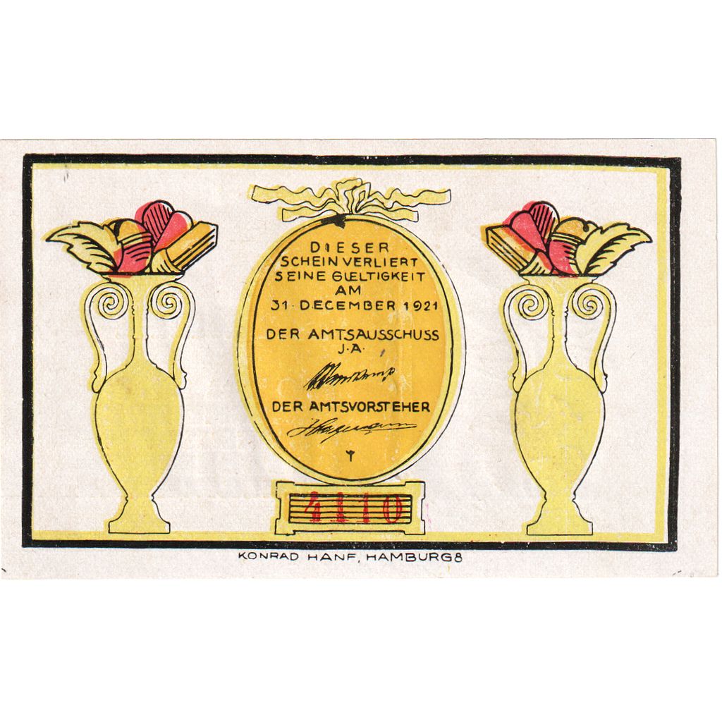Niemcy, Osterhorn, 20 Pfennig, personnage, 1921, 1921-12-31, UNC(65-70)
