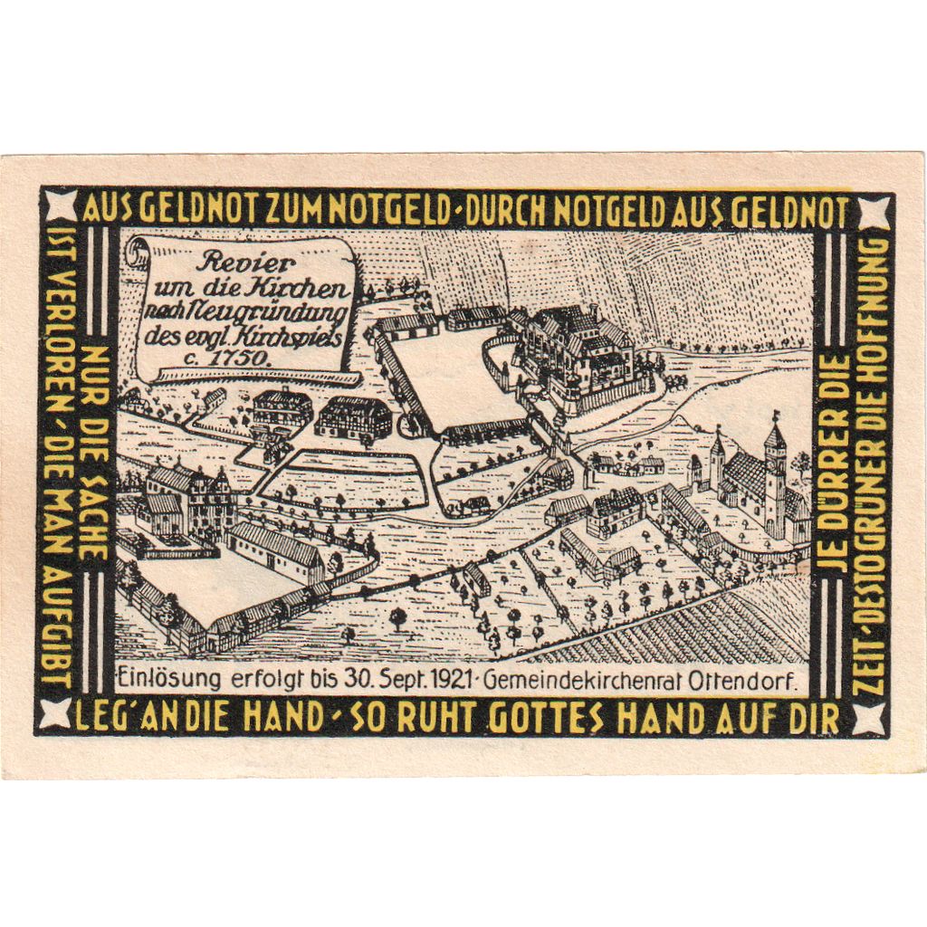 Deutschland, Otterndorf a. Elbe Stadt, 25 Pfennig, Maison, 1921, 1921_09_14