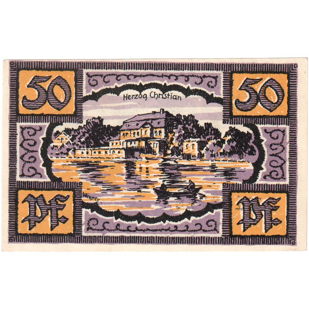 Germania, Merseburg Stadt, 50 Pfennig, lac, 1921, 1921-05-01, SPL, Mehl:884.2