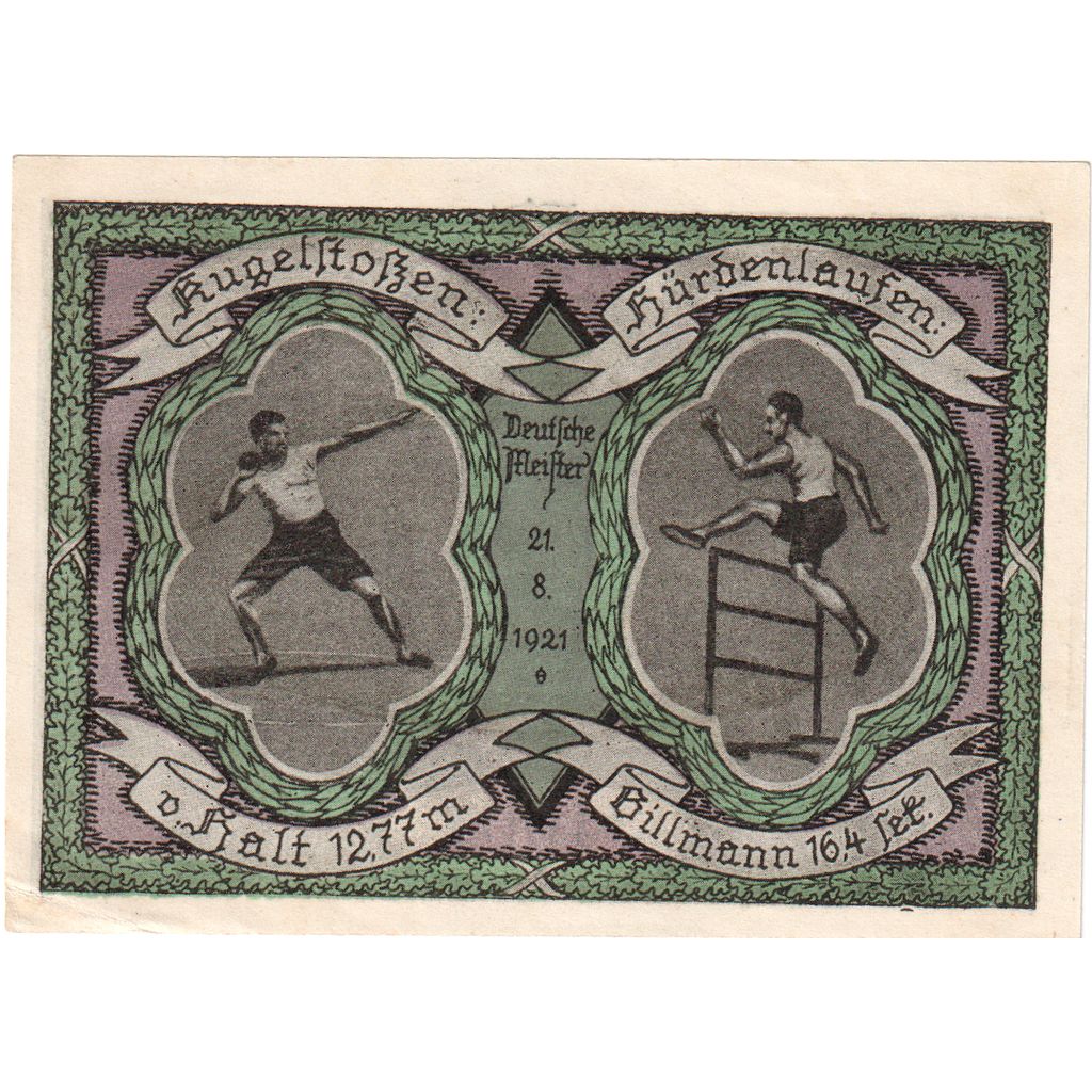 Deutschland, Naunhof, 50 Pfennig, personnage, 1921, 1921-12-31, UNZ, Mehl:930.1