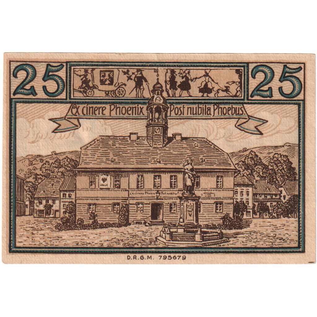 Deutschland, Lahn Stadtische Sparkasse, 25 Pfennig, personnage, VZ+, Mehl:756.1b