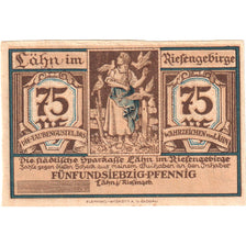 Germany, Lahn Stadtische Sparkasse, 75 Pfennig, paysage 1, UNC(60-62)