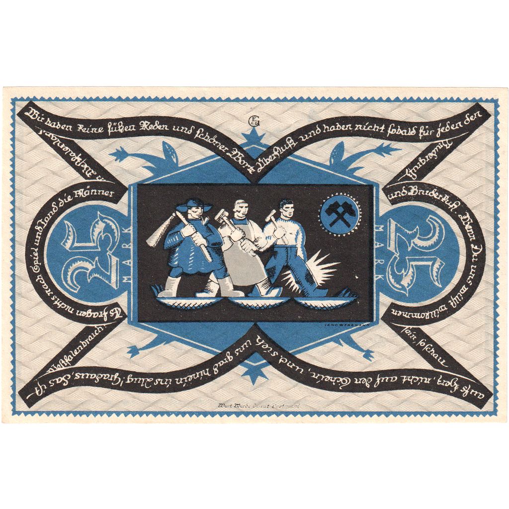 Deutschland, Dortmund und Hörde Stadt und Landkreise, 25 Pfennig, personnage