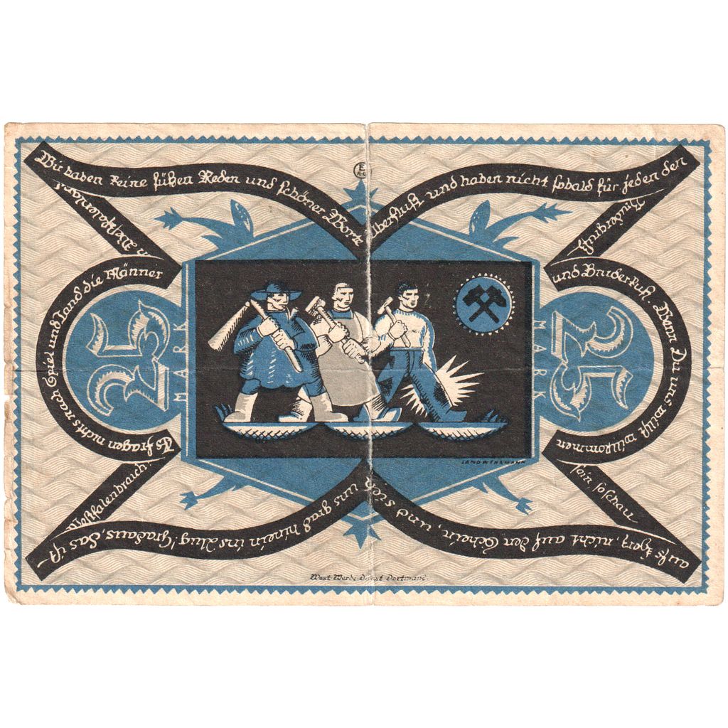 Deutschland, Dortmund und Hörde Stadt und Landkreise, 25 Pfennig, personnage 2