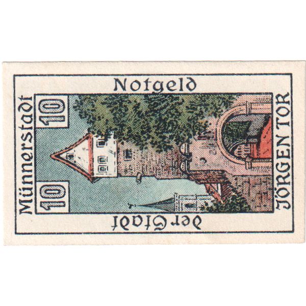 Niemcy, Münnerstadt, 10 Pfennig, tour, 1920, 1920-12-24, UNC(65-70), Mehl:912.1