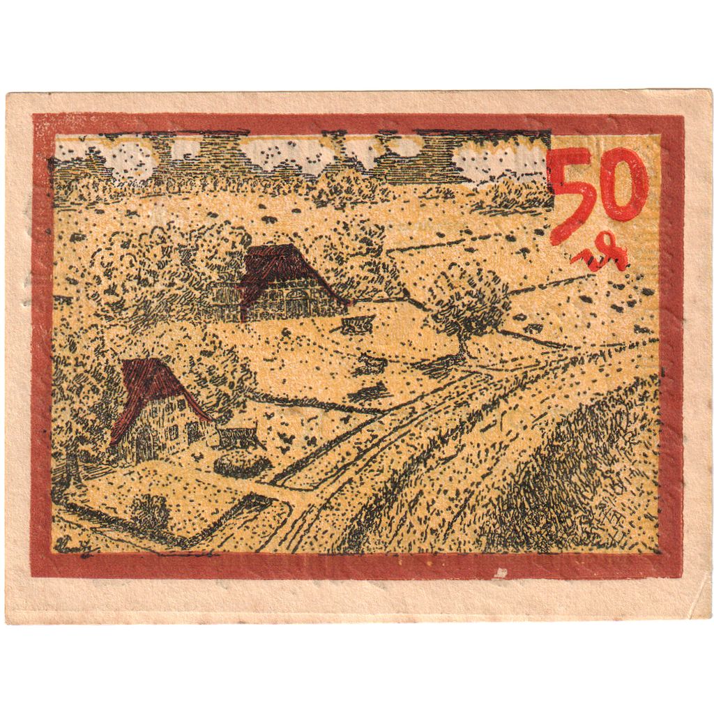 Deutschland, Nordenham, 50 Pfennig, paysage, 1921, 1921-05-15, UNZ, Mehl:982.2a
