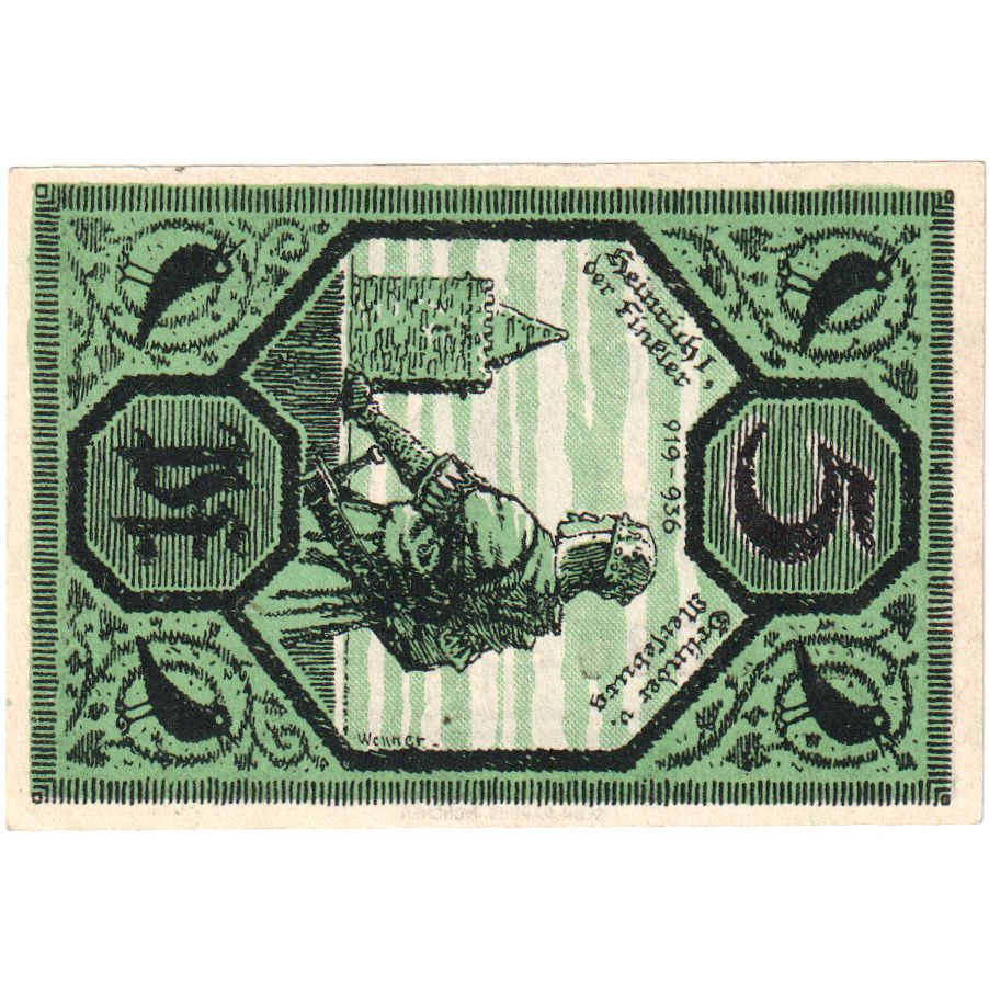 Deutschland, Merseburg Stadt, 5 Pfennig, personnage, 1921, 1921-05-01, VZ+