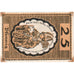 Niemcy, Merseburg Stadt, 25 Pfennig, personnage, 1921, 1921-05-01, AU(55-58)