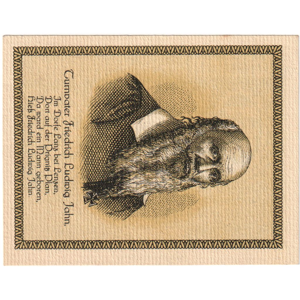 Germania, Lenzen, 75 Pfennig, personnage, 1922, SPL, Mehl:792.1