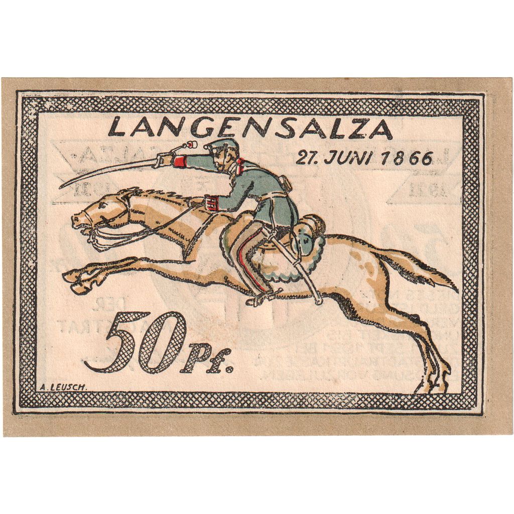 Niemcy, Langensalza Stadt, 50 Pfennig, 1921-09-01, UNC(63)