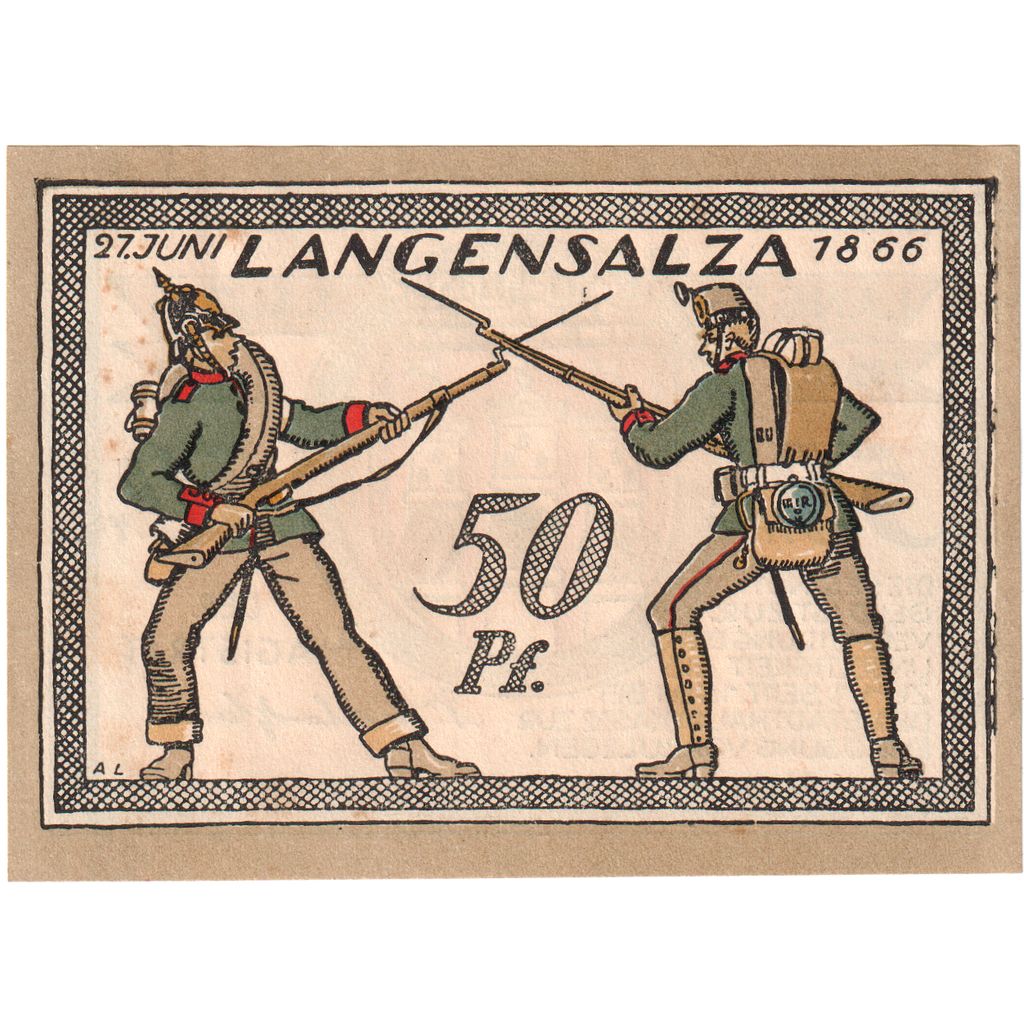 Deutschland, Langensalza Stadt, 50 Pfennig, 1921-09-01, UNZ-