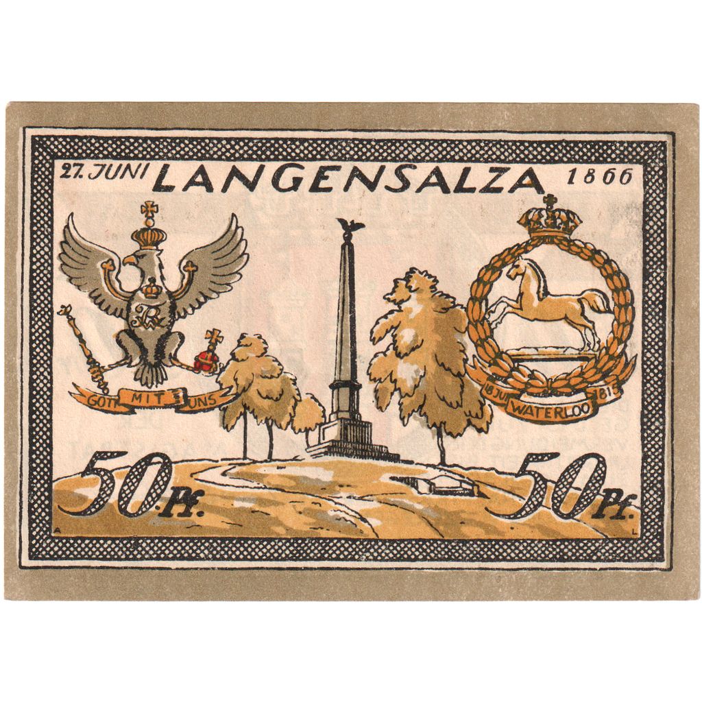 Deutschland, Langensalza Stadt, 50 Pfennig, 1921-09-01, UNZ-