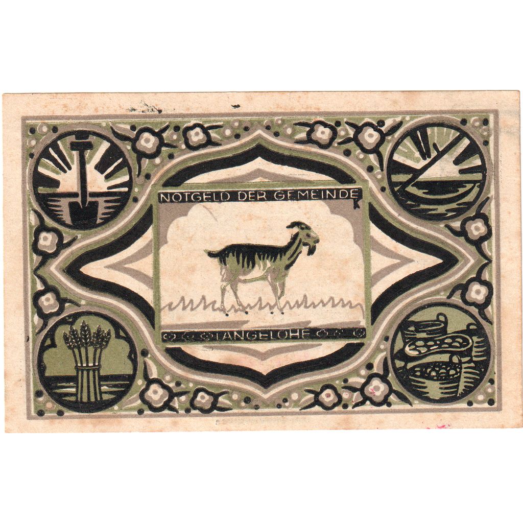 Niemcy, Langelohe Gemeinde, 50 Pfennig, 1922-01-31, 3746, AU(55-58)