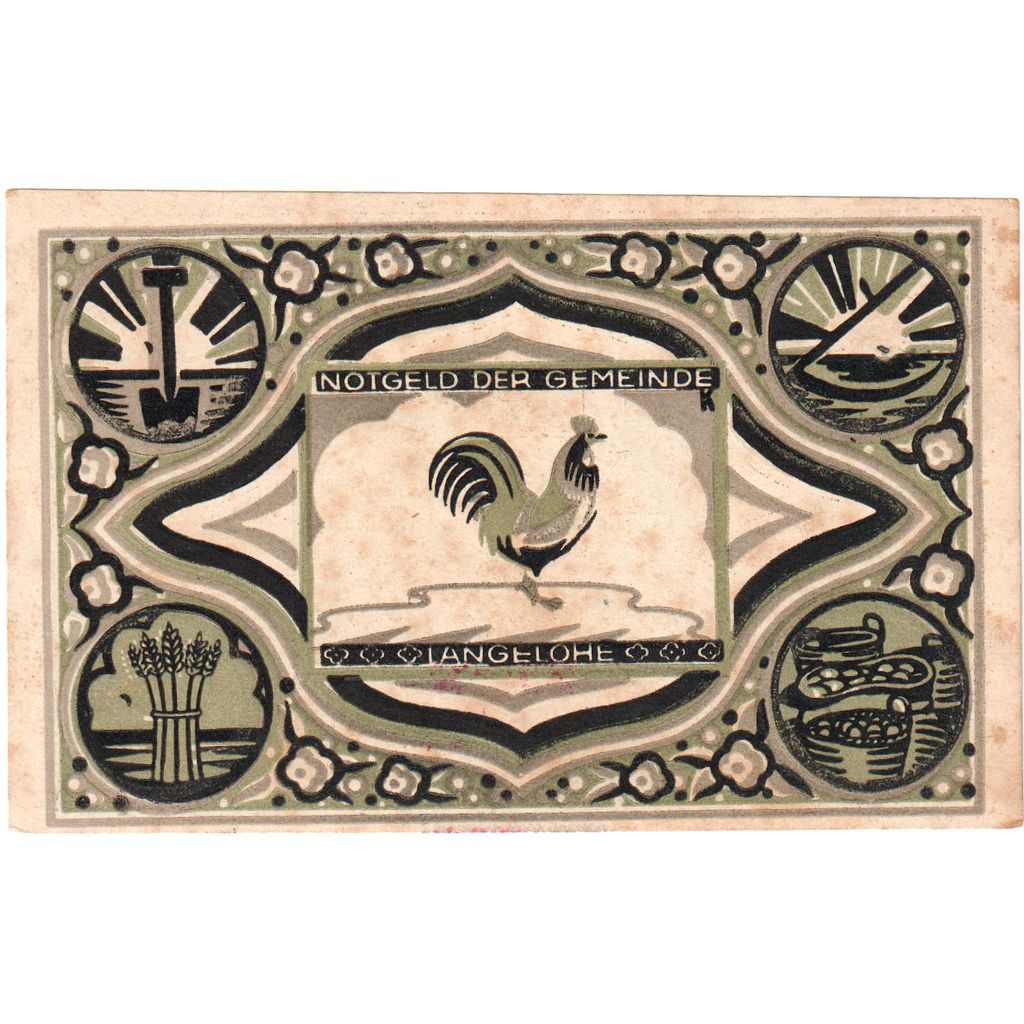 Germania, Langelohe Gemeinde, 25 Pfennig, 1922-01-31, 3746, SPL-