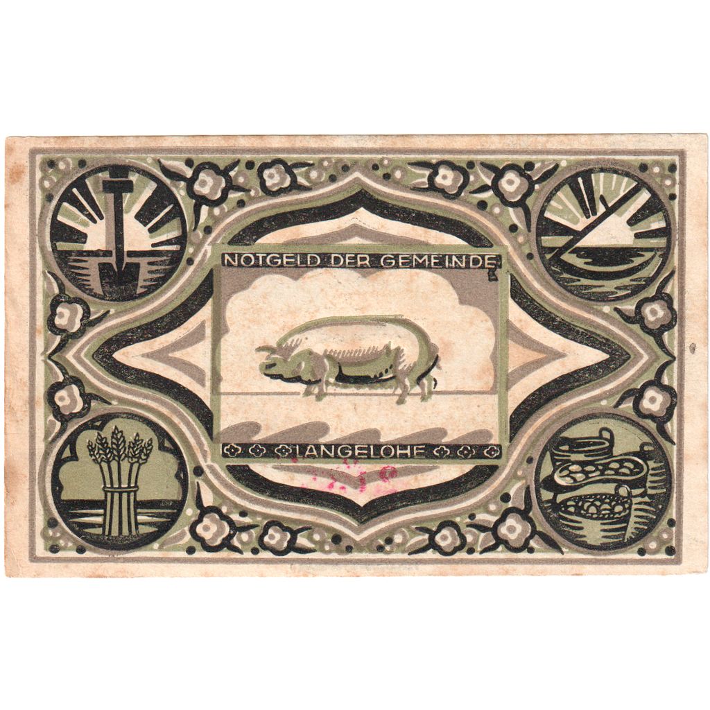 Deutschland, Langelohe Gemeinde, 25 Pfennig, 1922-01-31, 3746, VZ