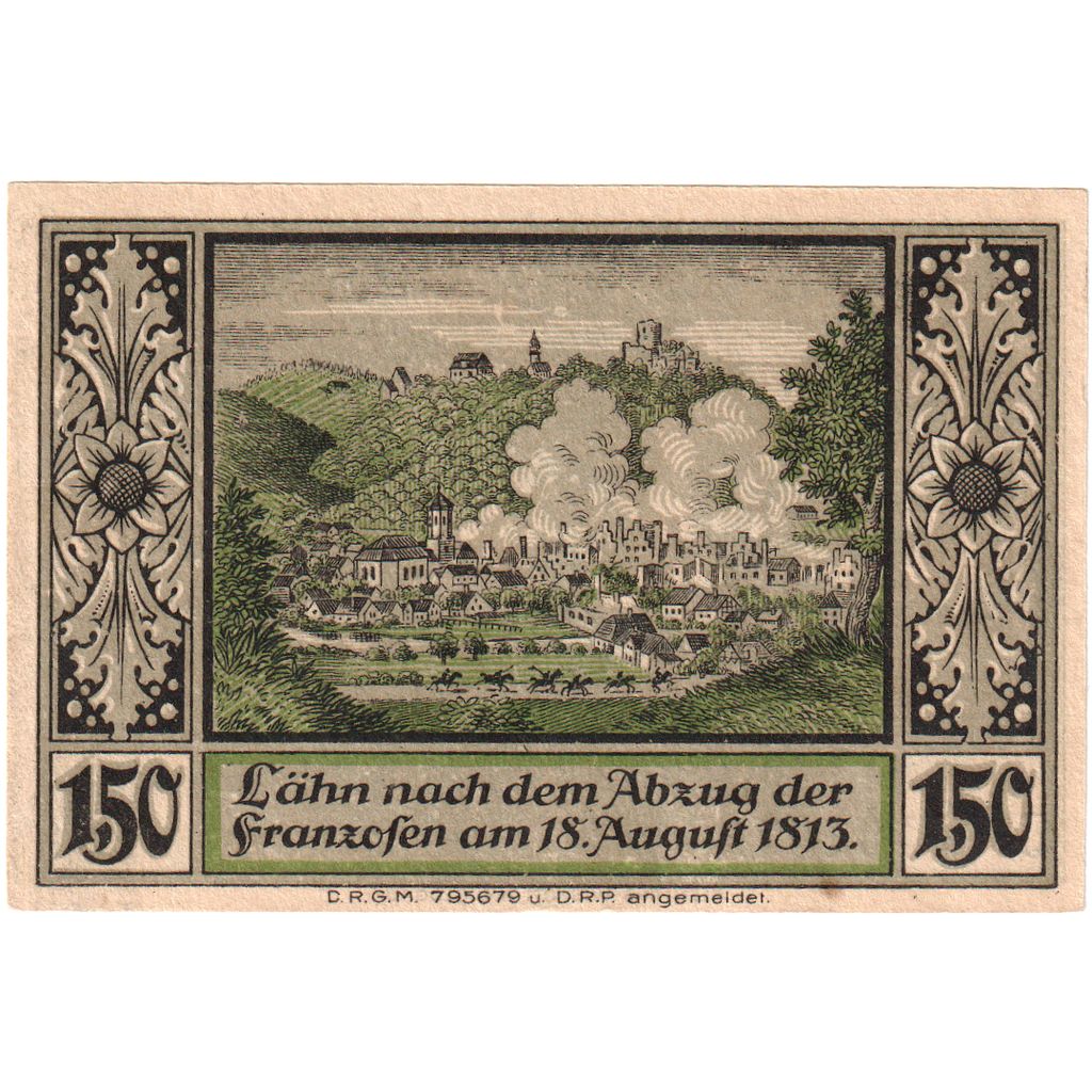 Deutschland, Lähn, 1.5 Mark, VZ+