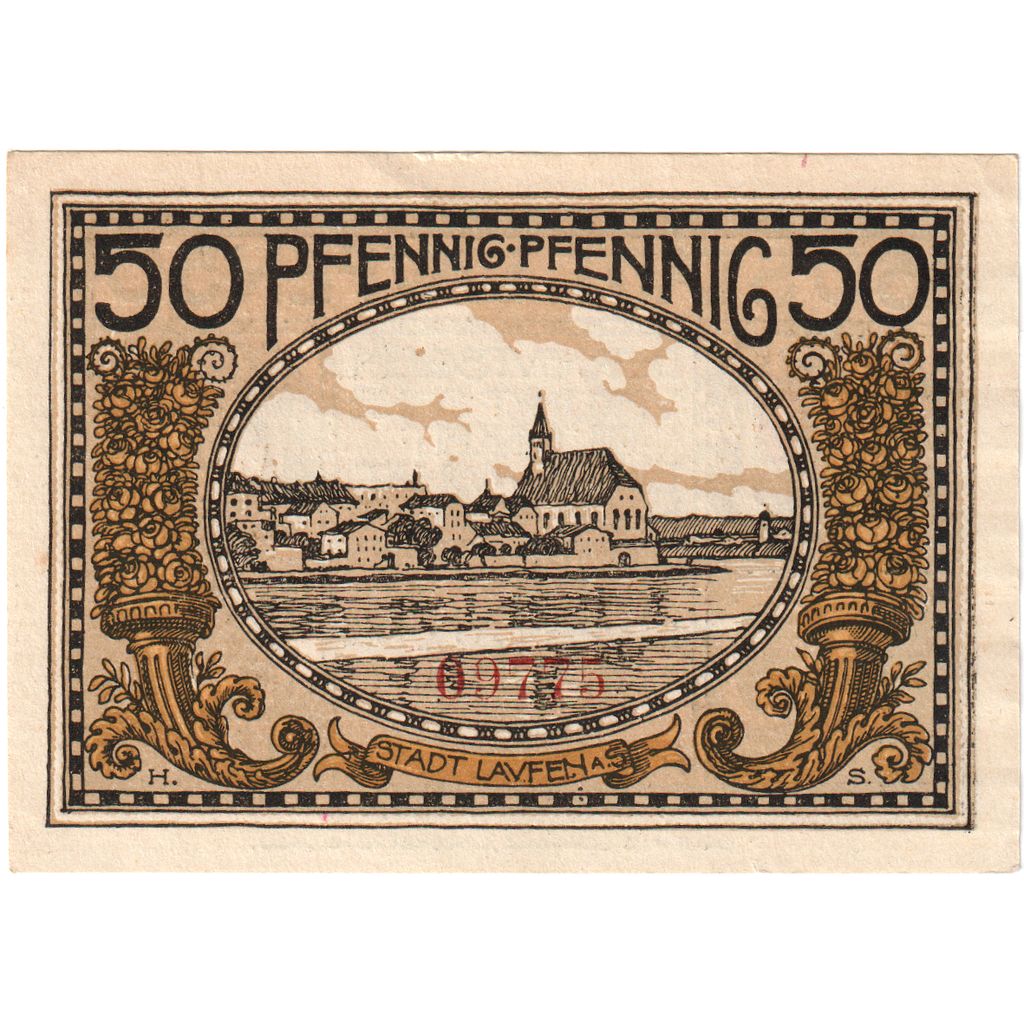 Deutschland, Laufen, 50 Pfennig, 1920-10-20, UNZ-