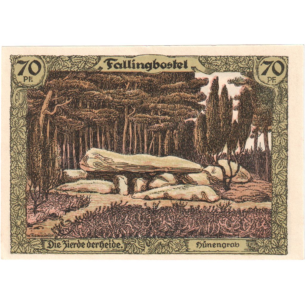 Niemcy, Lüneburger Heide, 70 Pfennig, UNC(60-62)
