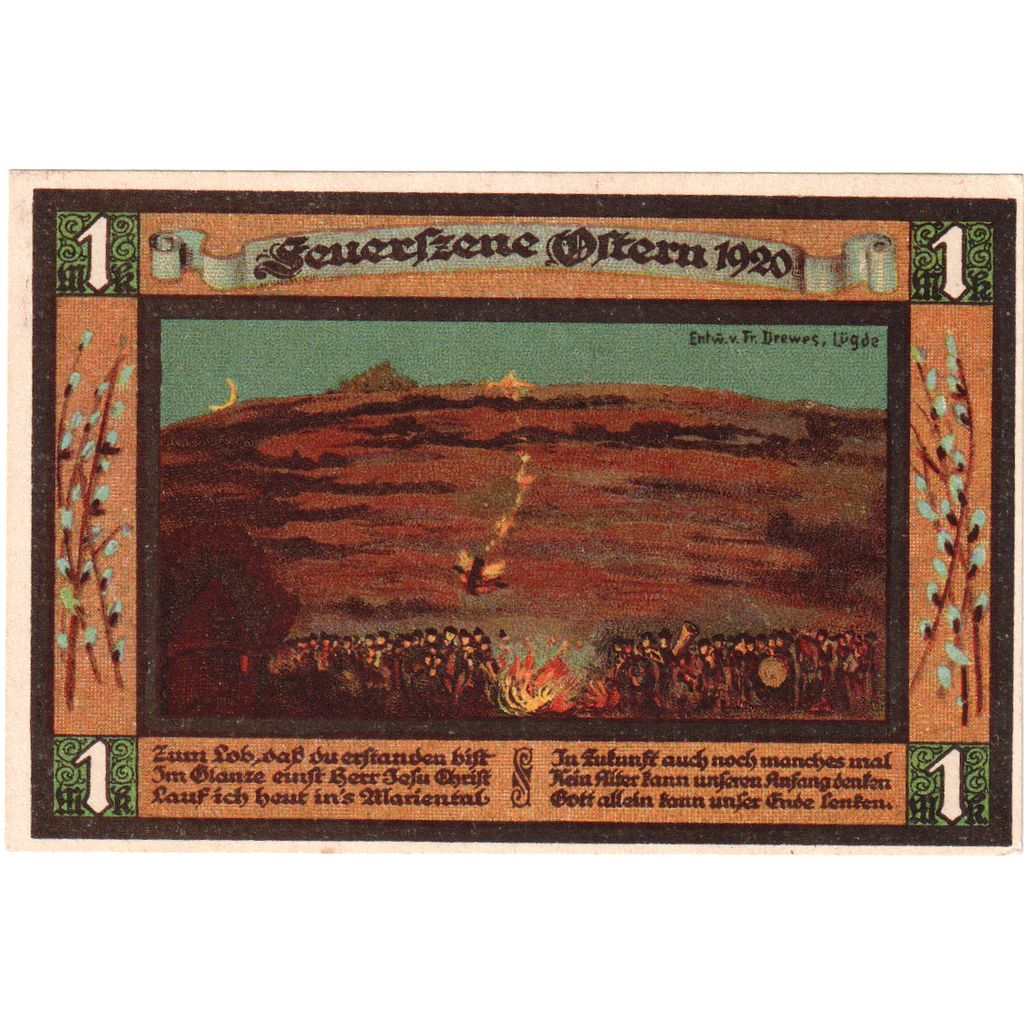 Deutschland, Lugde, 1 Mark, 1921-02-16, UNZ-