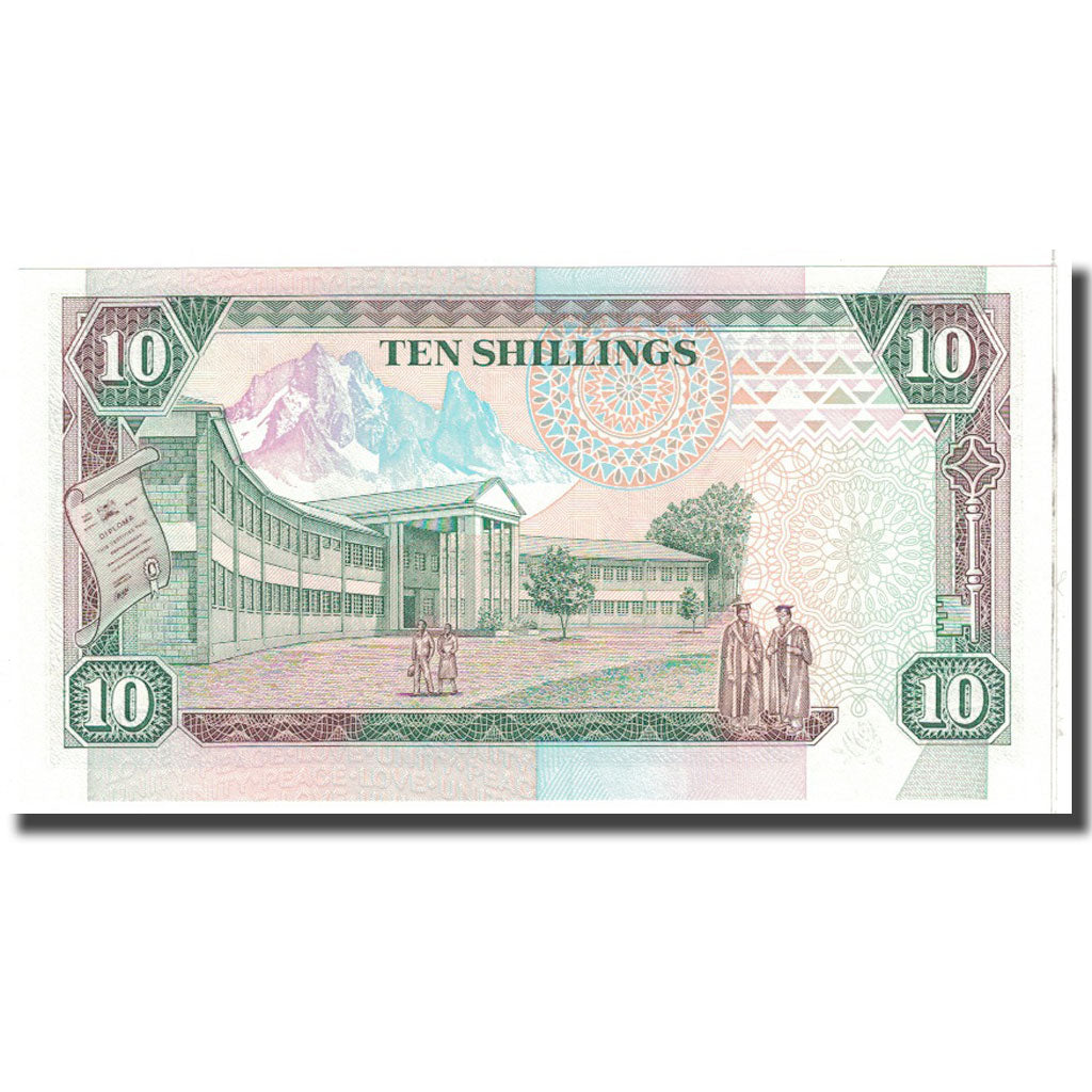 Billet, Kenya, 10 Shillings, 1990, 1990-07-01, KM:24b, NEUF