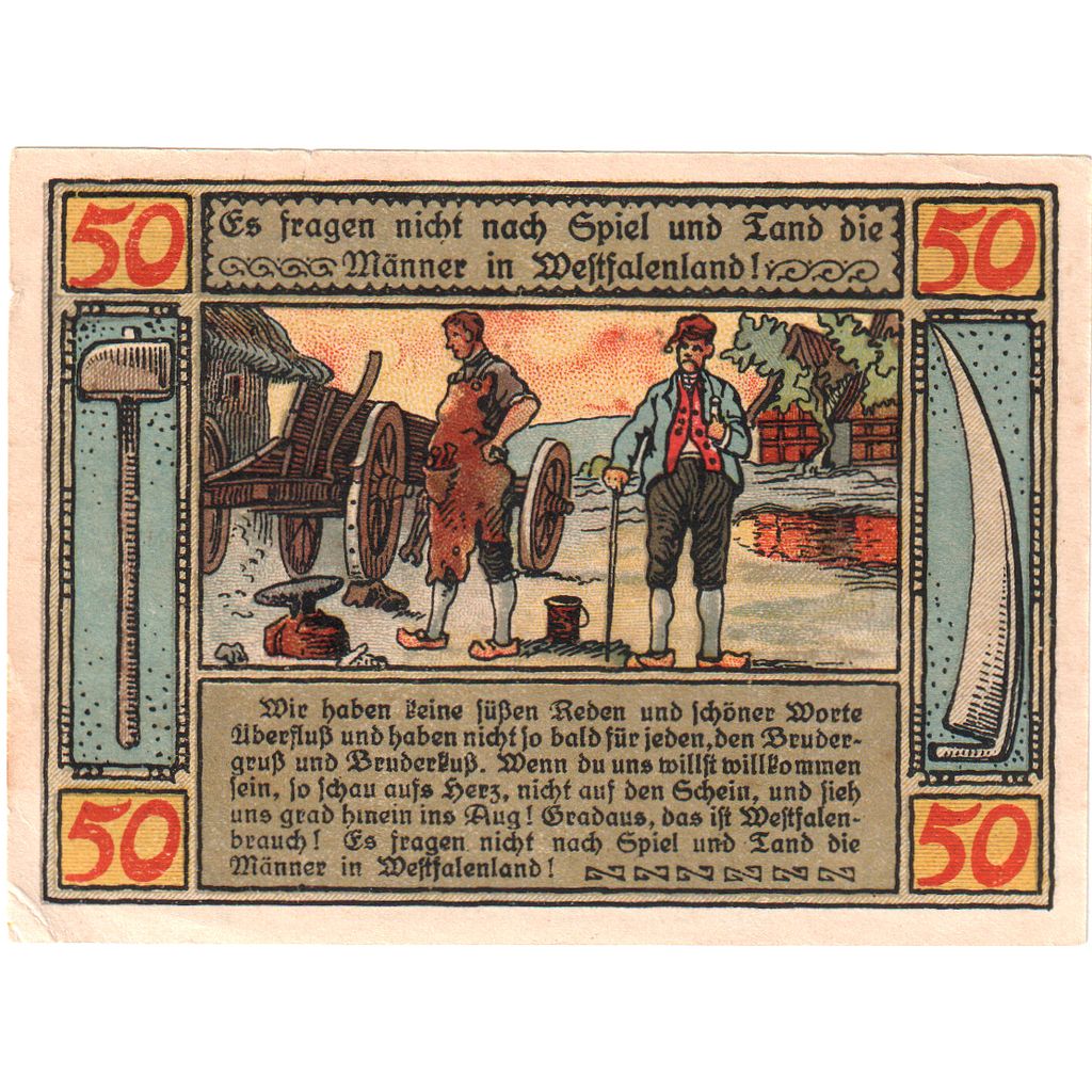 Deutschland, Lübbecke, 50 Pfennig, 029433, VZ+