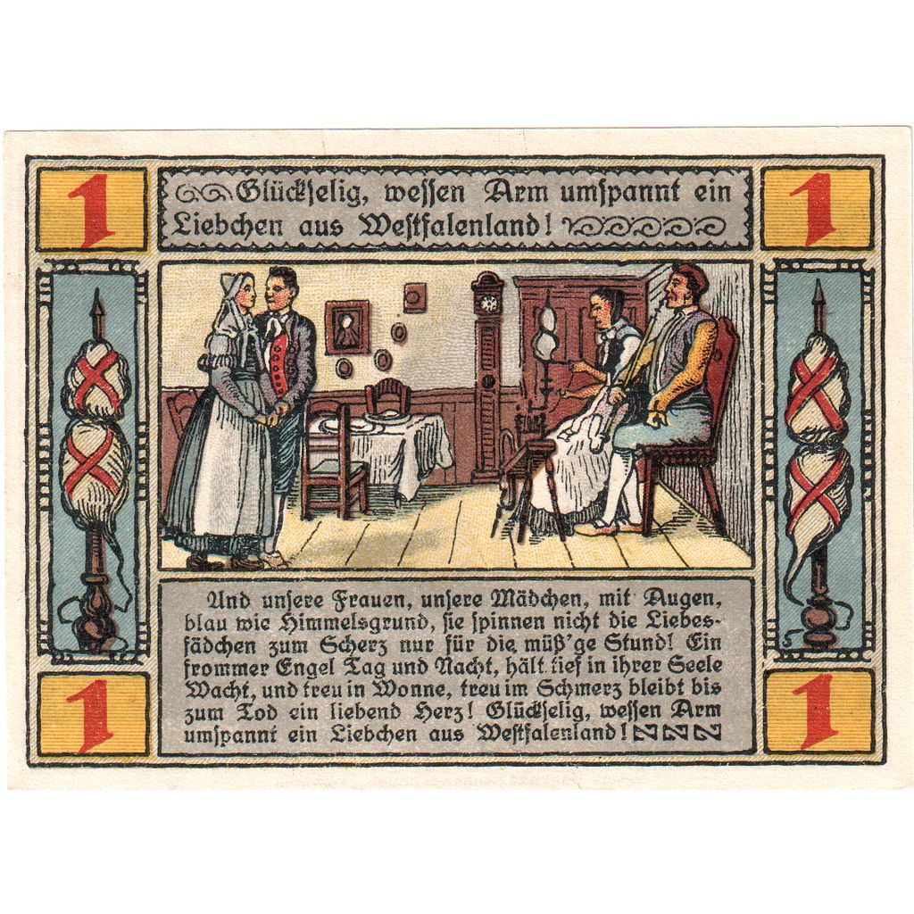 Deutschland, Lübbecke, 1 Mark, 029433, VZ+