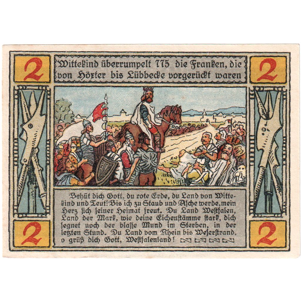 Deutschland, Lübbecke, 2 Mark, 029433, VZ+
