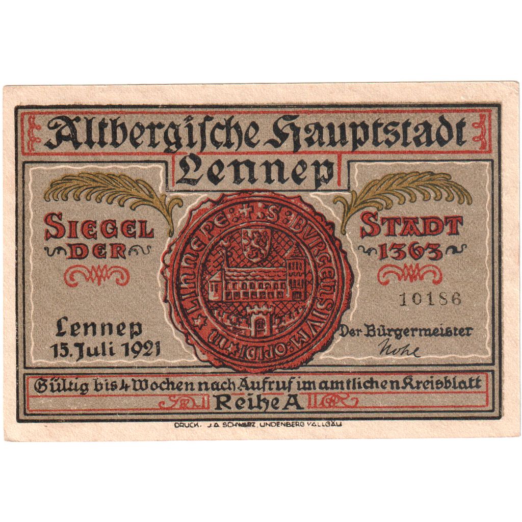 Deutschland, Rheinland, 50 Pfennig, 1921-07-15, 05355, UNZ-