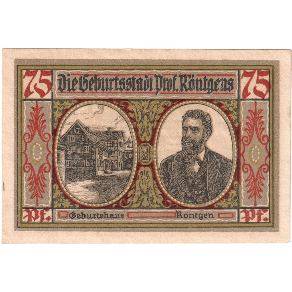 Niemcy, Rheinland, 75 Pfennig, 1921-07-15, 05355, UNC(63)