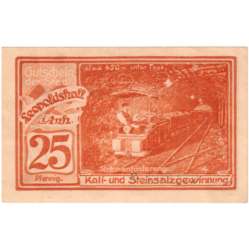 Deutschland, Leopoldshall, 25 Pfennig, 1921-05-02, UNZ
