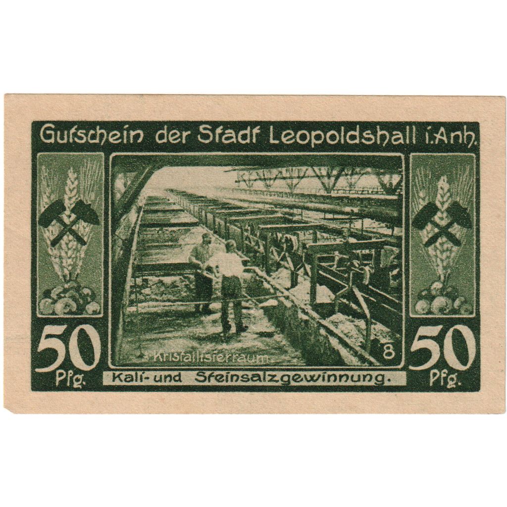 Deutschland, Leopoldshall, 50 Pfennig, 1921-05-02, UNZ