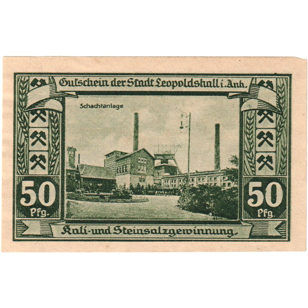 Deutschland, Leopoldshall, 50 Pfennig, 1921-05-02, UNZ