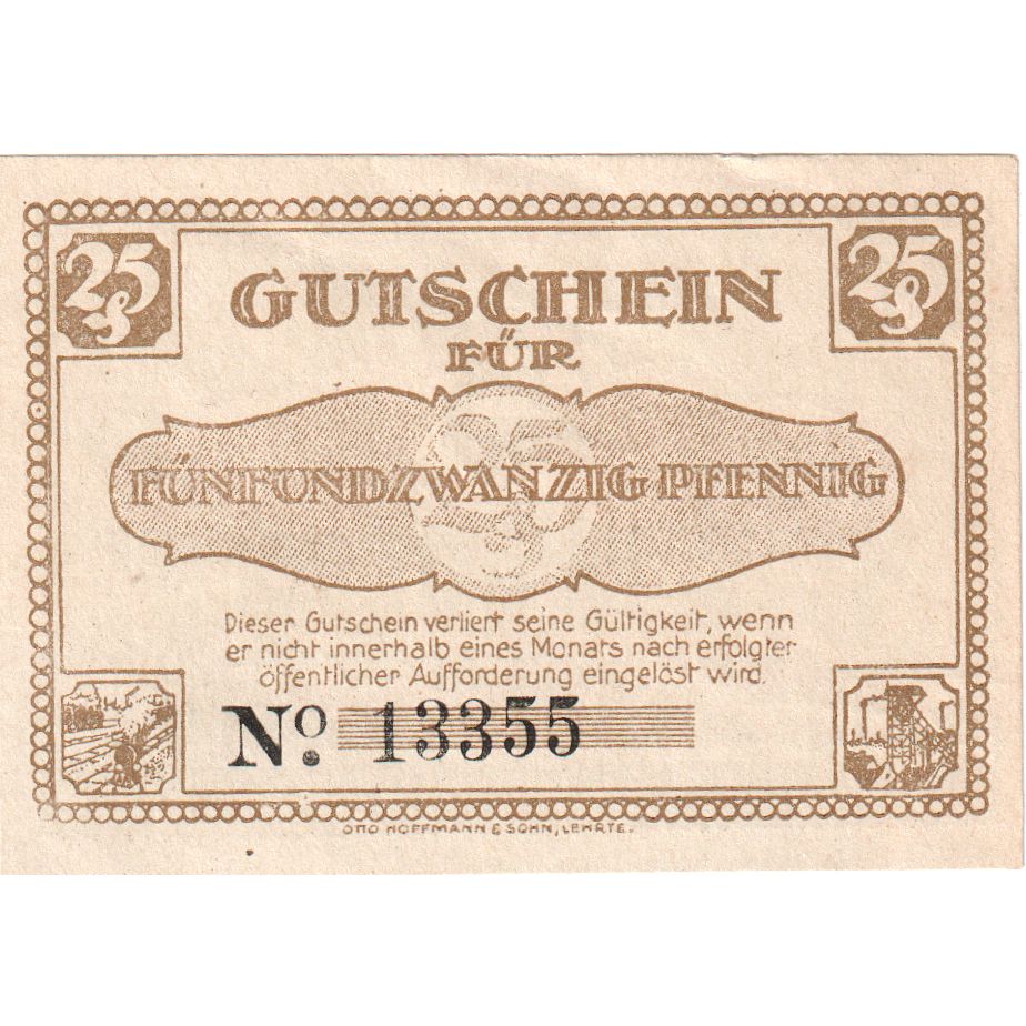 Deutschland, Lehrte, 25 Pfennig, 1921-01-01, UNZ-