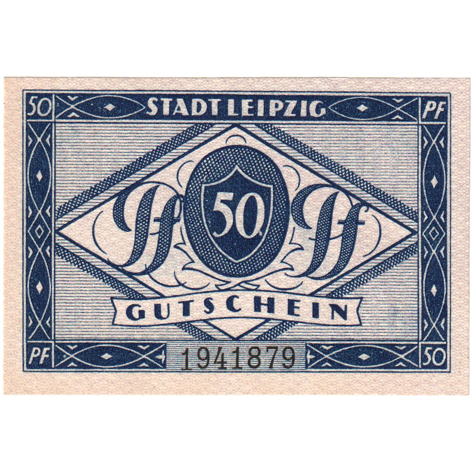 Niemcy, Leipzig Stadt, 50 Pfennig, 1920-12-31, AU(55-58)