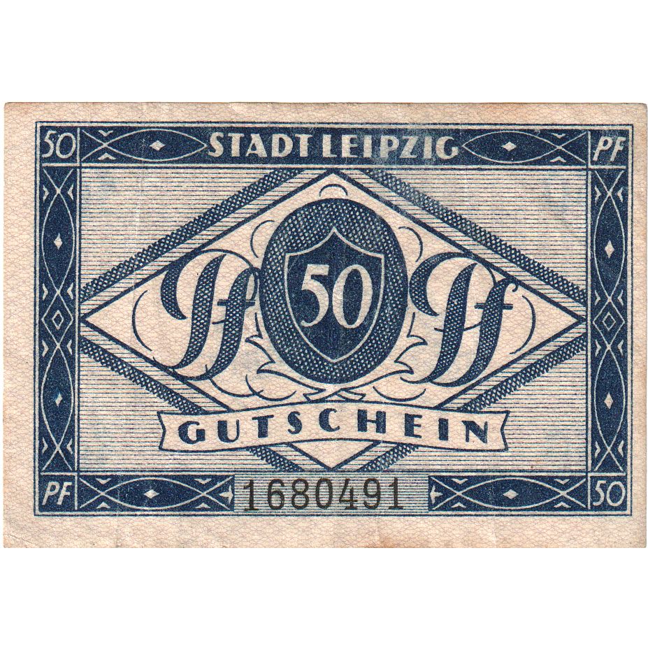 Deutschland, Leipzig Stadt, 50 Pfennig, 1920-12-31, VZ