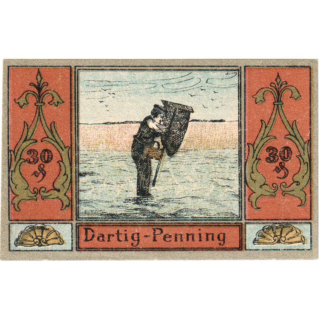 Deutschland, Langeness-Nordmarsch Hallig, 30 Pfennig, 1921-09-01, VZ