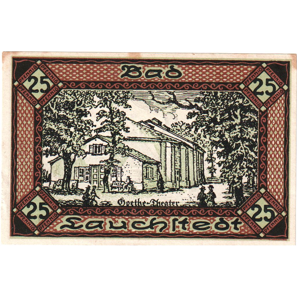 Deutschland, Lauchstedt Stadt, 25 Pfennig, Undated (1919), VZ+