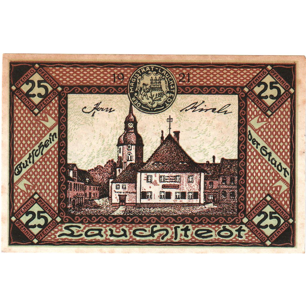 Niemcy, Lauchstedt Stadt, 25 Pfennig, Undated (1919), UNC(60-62)