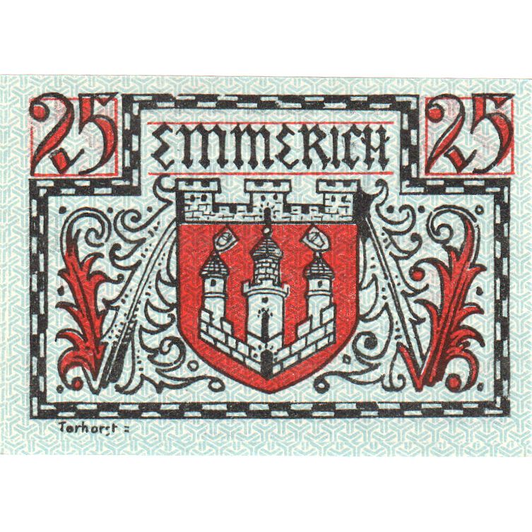 Deutschland, Emmerich Stadt, 25 Pfennig, 1920-12-01, VZ+