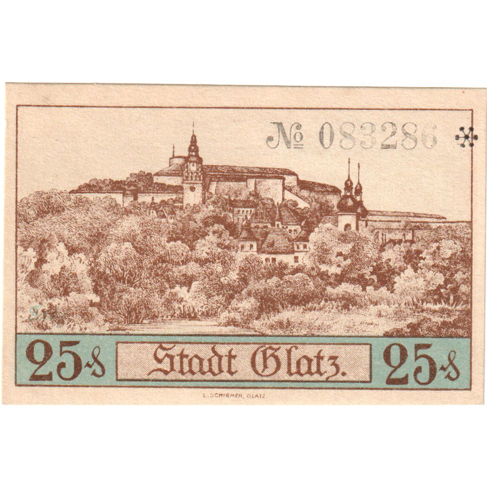 Deutschland, Glatz, 25 Pfennig, 1921-10-01, 032763, UNZ-