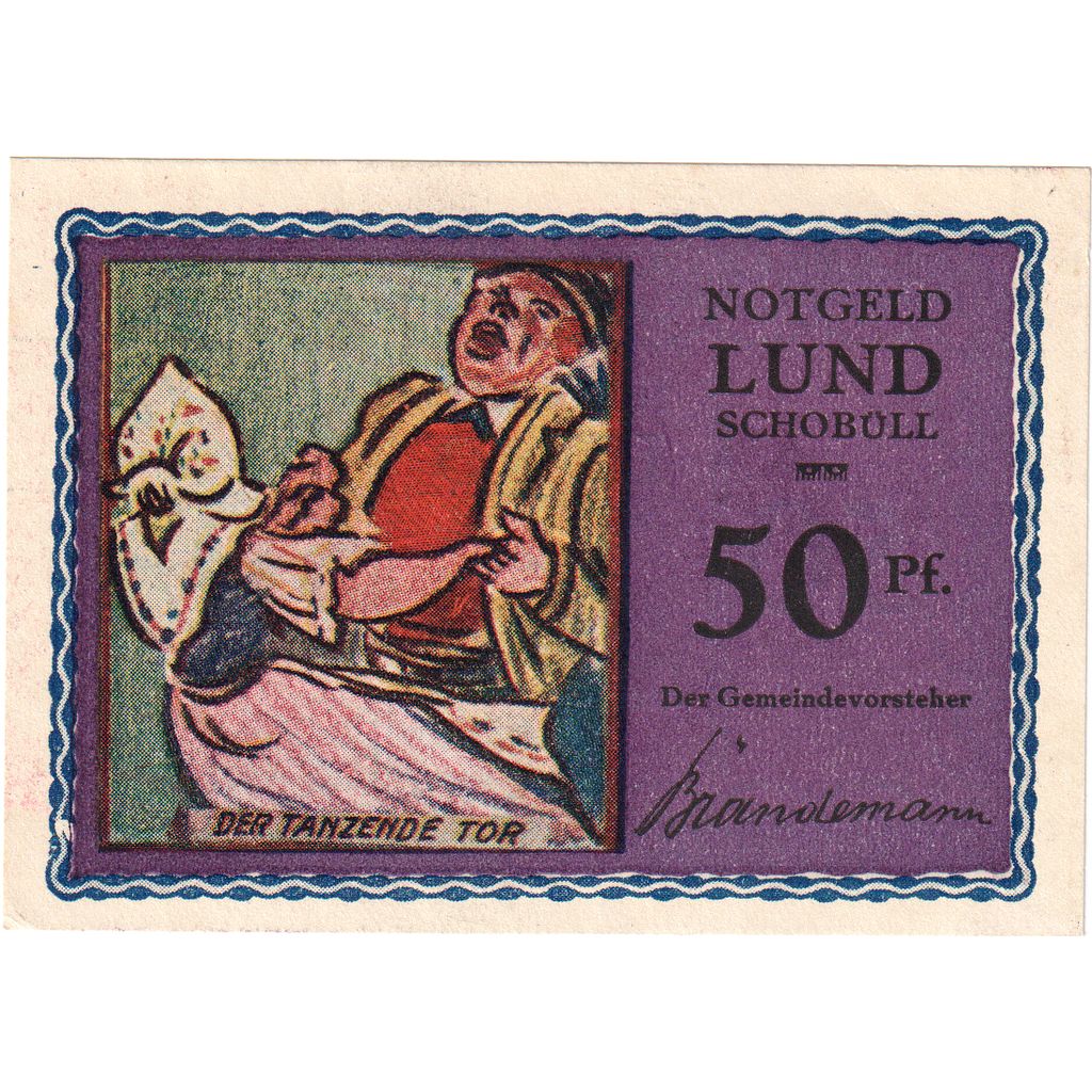 Deutschland, lund-Schobüll, 50 Pfennig, VZ+