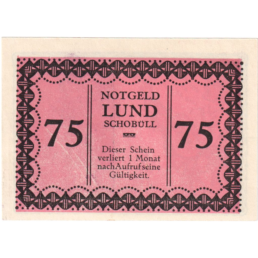 Deutschland, lund-Schobüll, 75 Pfennig, VZ+