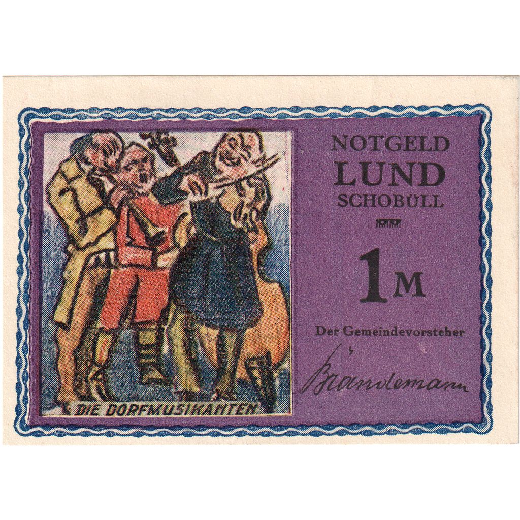 Deutschland, lund-Schobüll, 1 Mark, VZ+
