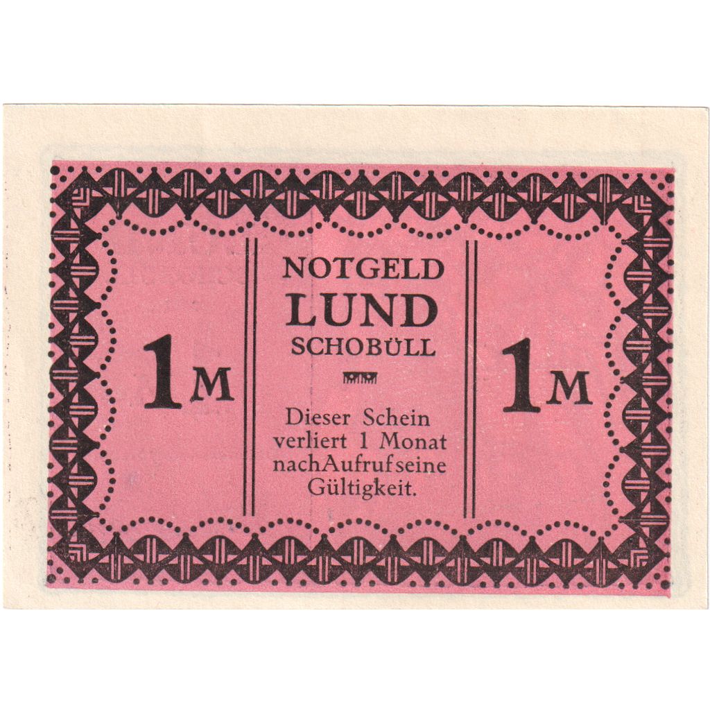 Deutschland, lund-Schobüll, 1 Mark, VZ+